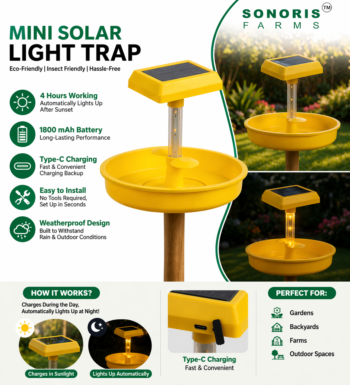 Mini Solar Insect Trap - Image 4