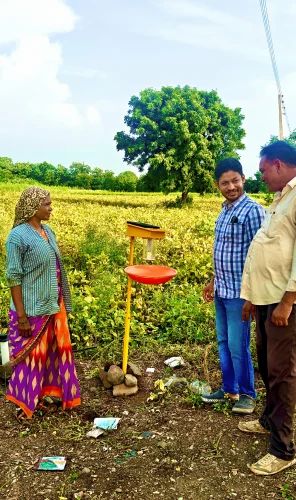 2 acre solar insect trap for agriculture pest management
